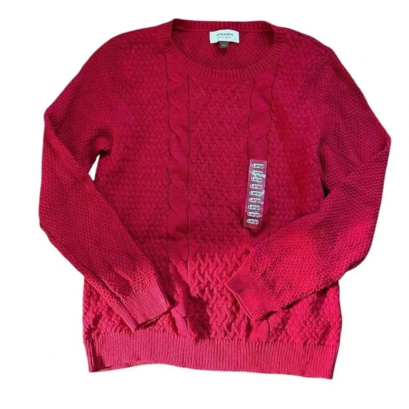 Bright Red Sonoma Sweater Size L NWOT - Picture 9 of 9